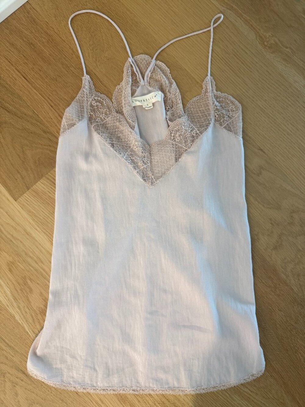 Women's lace-trimmed cami, sz S